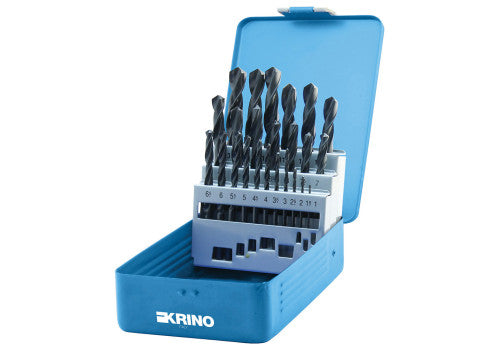 10 060 -rolled twist drill set, HSS