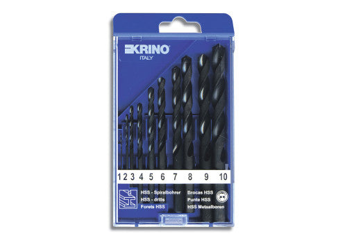 10 095 -fully ground Twist drill sets, HSS-G.size 1-10 x 1 mm