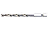 10 640 -Twist drills with ¼" hex drive for cordless drills, HSS.