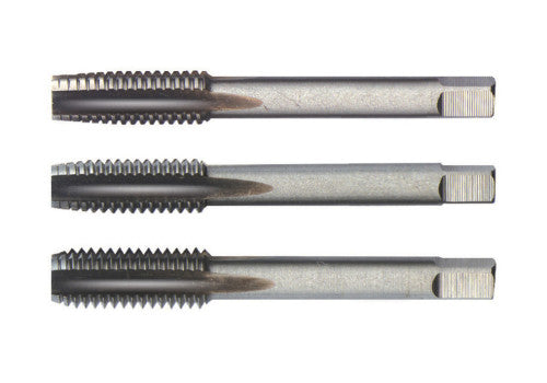 11 035 -Hand taps, UNC thread, chrome-steel.,3 pcs.