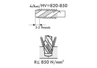 11 650 -machine taps 35 spiral flute metric thread -hss-co 5%.