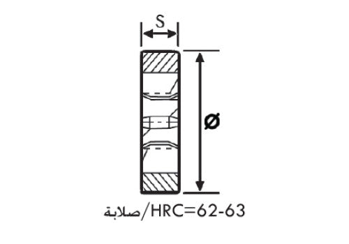 11 816 -Round dies, UNC thread, chrome-steel.