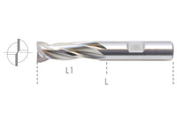 13 001 -Two flutes end mills, HSS-Co 8%