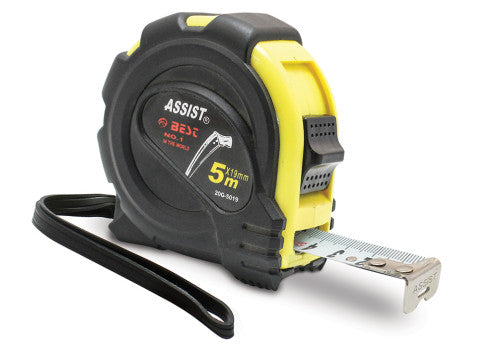 17 025 -Professional measuring tape, rubber grip.